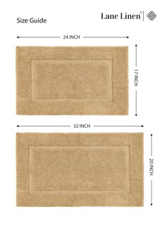 Foto 6 | Alfombra de Baño Lane Linen Beige 2 Piezas - Venta Internacional