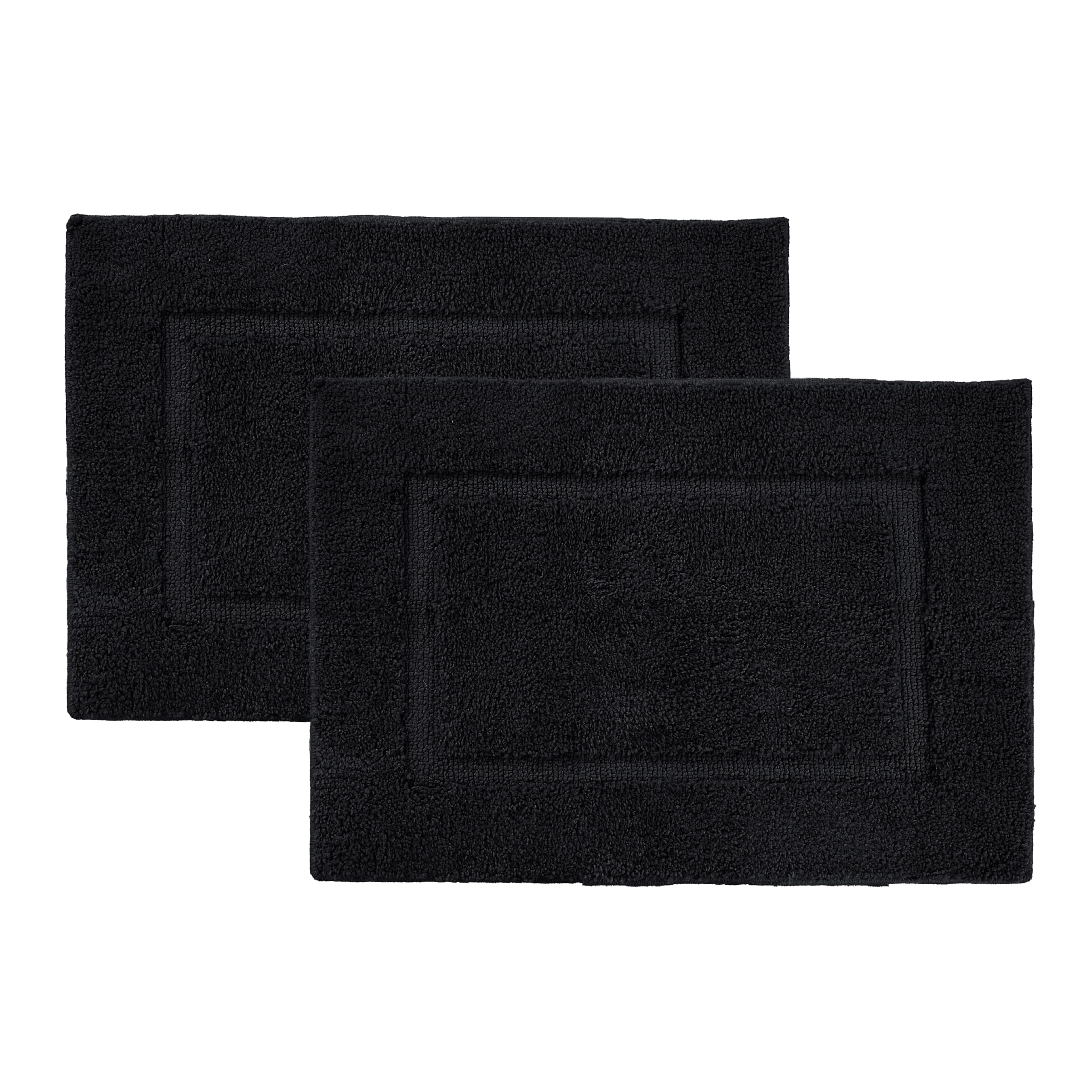 Juego de Alfombras de Baño Lane Linen Extra Suaves y Absorbentes color Negro - Venta Internacional $937
