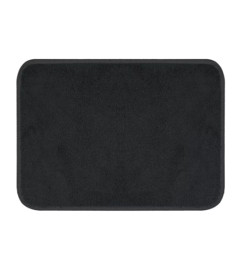 Foto 4 pulgar | Tapete Absorbente Alfombrilla Secado Rápido Para Baño Memory Color Negro Liso