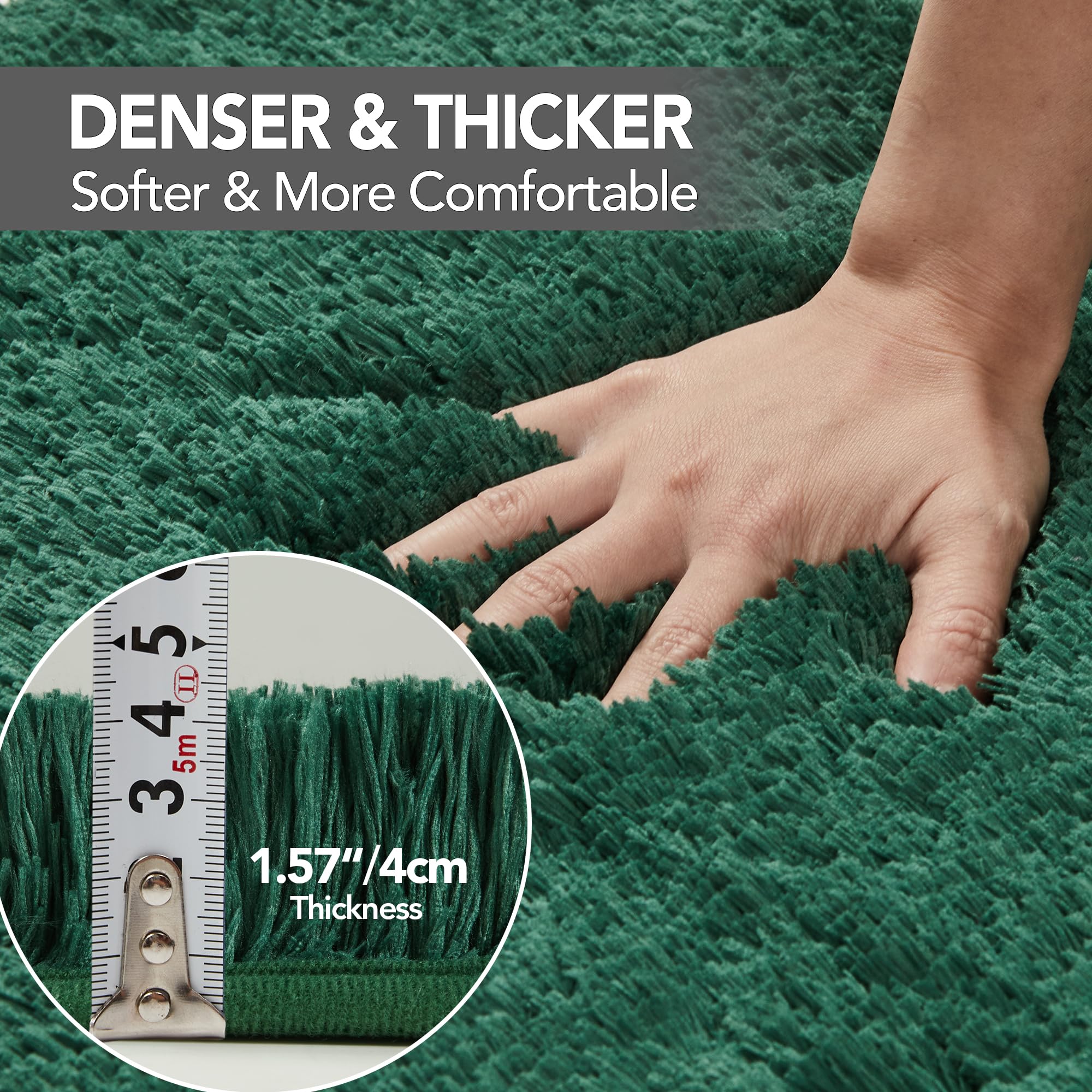 Foto 7 pulgar | Tapete de Baño Deconovo Superabsorbente Verde - Venta Internacional