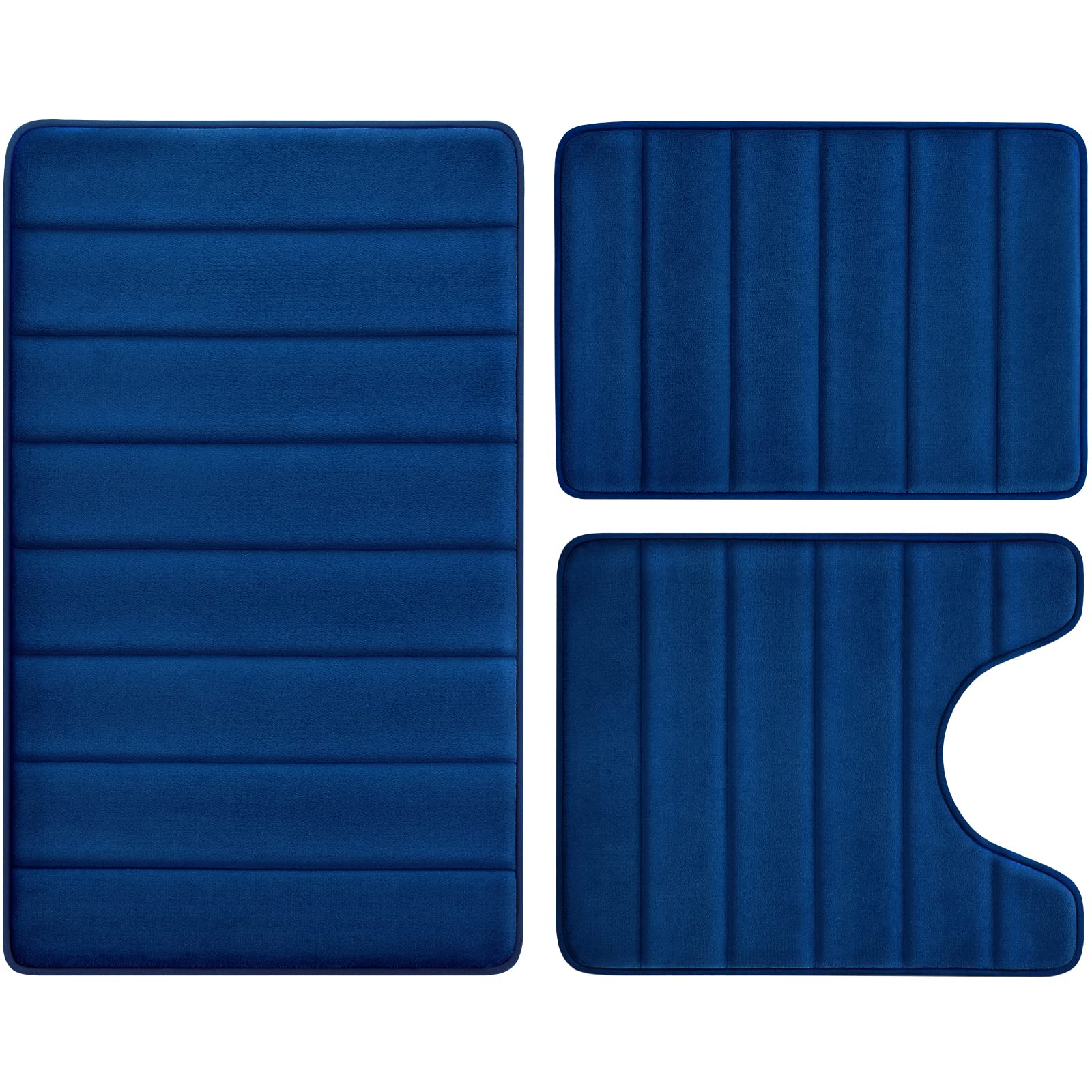 Tapetes de Baño Bysure Azul 3 Piezas-Venta Internacional