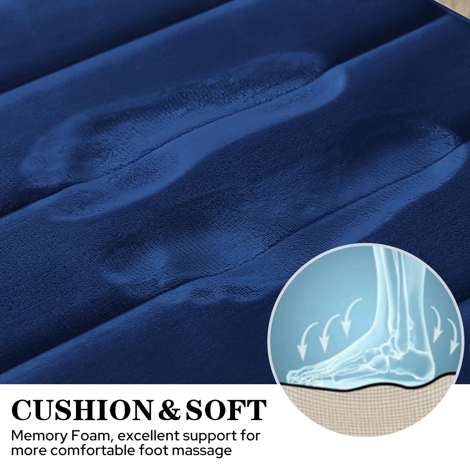 Foto 3 pulgar | Tapetes de Baño Bysure Azul 3 Piezas-Venta Internacional