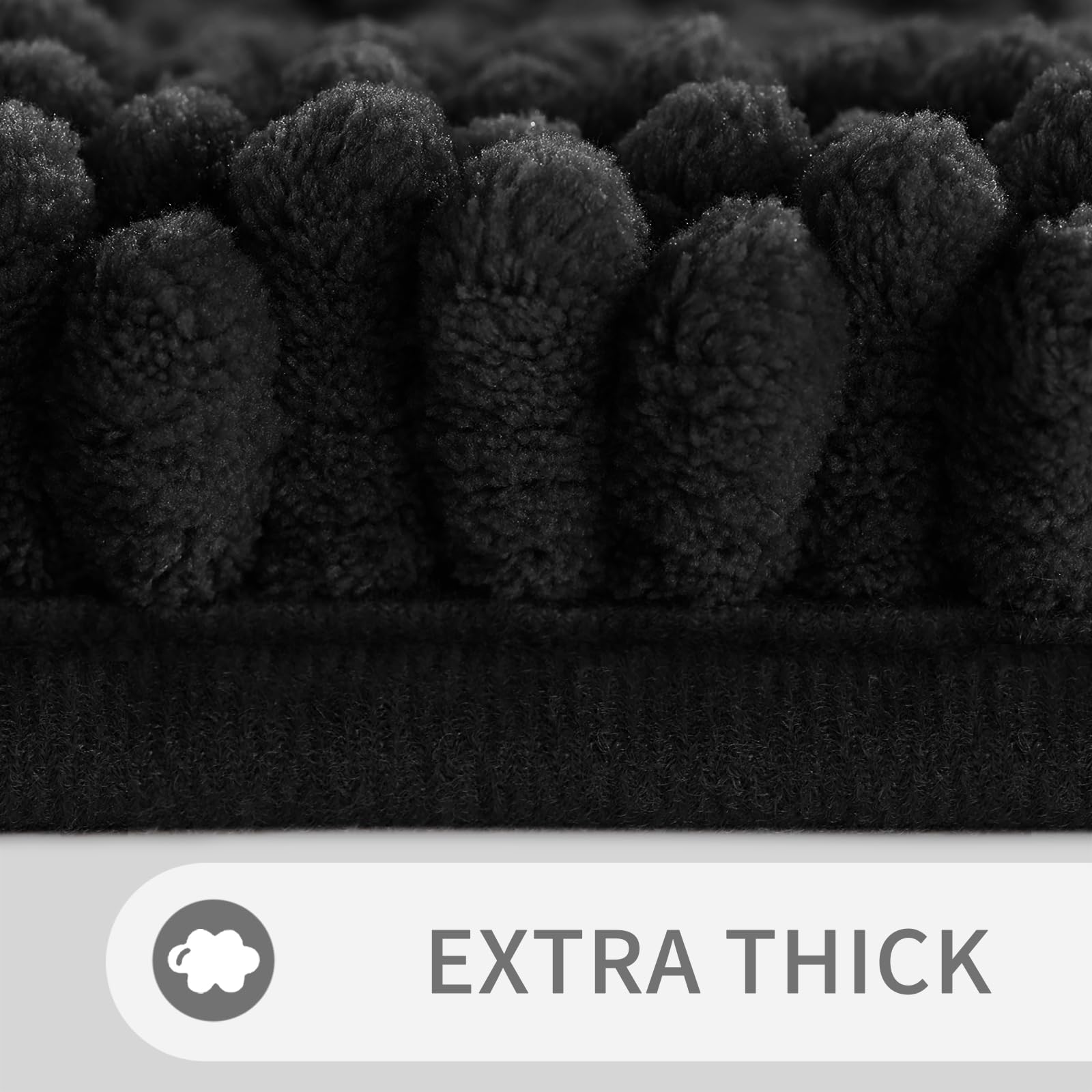 Foto 4 pulgar | Alfombra De Baño Yimobra, Antideslizante, Superabsorbente, 90 X 60 Cm, Color Negro - Venta Internacional.