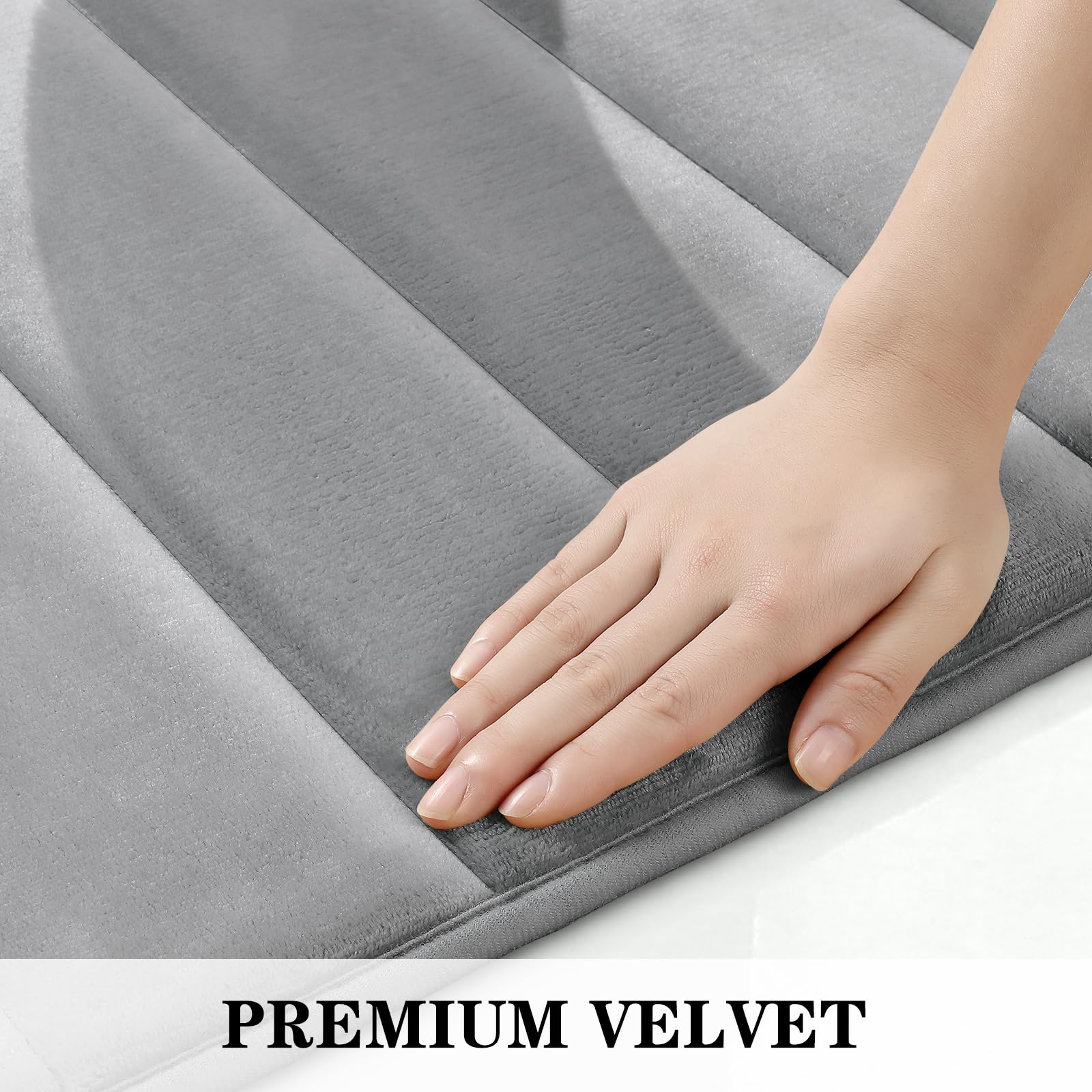 Foto 7 pulgar | Tapetes de Baño Bysure Gris 3 Piezas-Venta Internacional