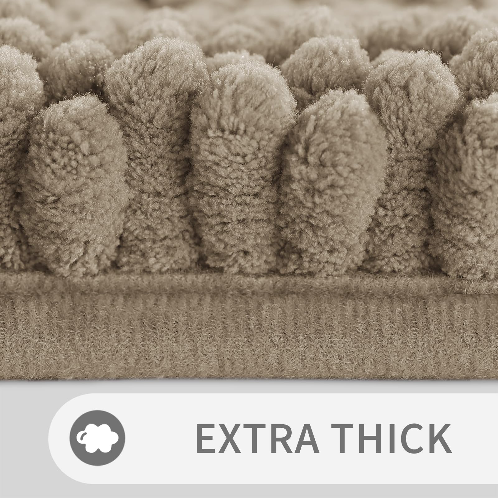 Foto 4 pulgar | Alfombra De Baño Yimobra Ultra Plush Chenille, 44 X 24 Cm, Color Camel - Venta Internacional.
