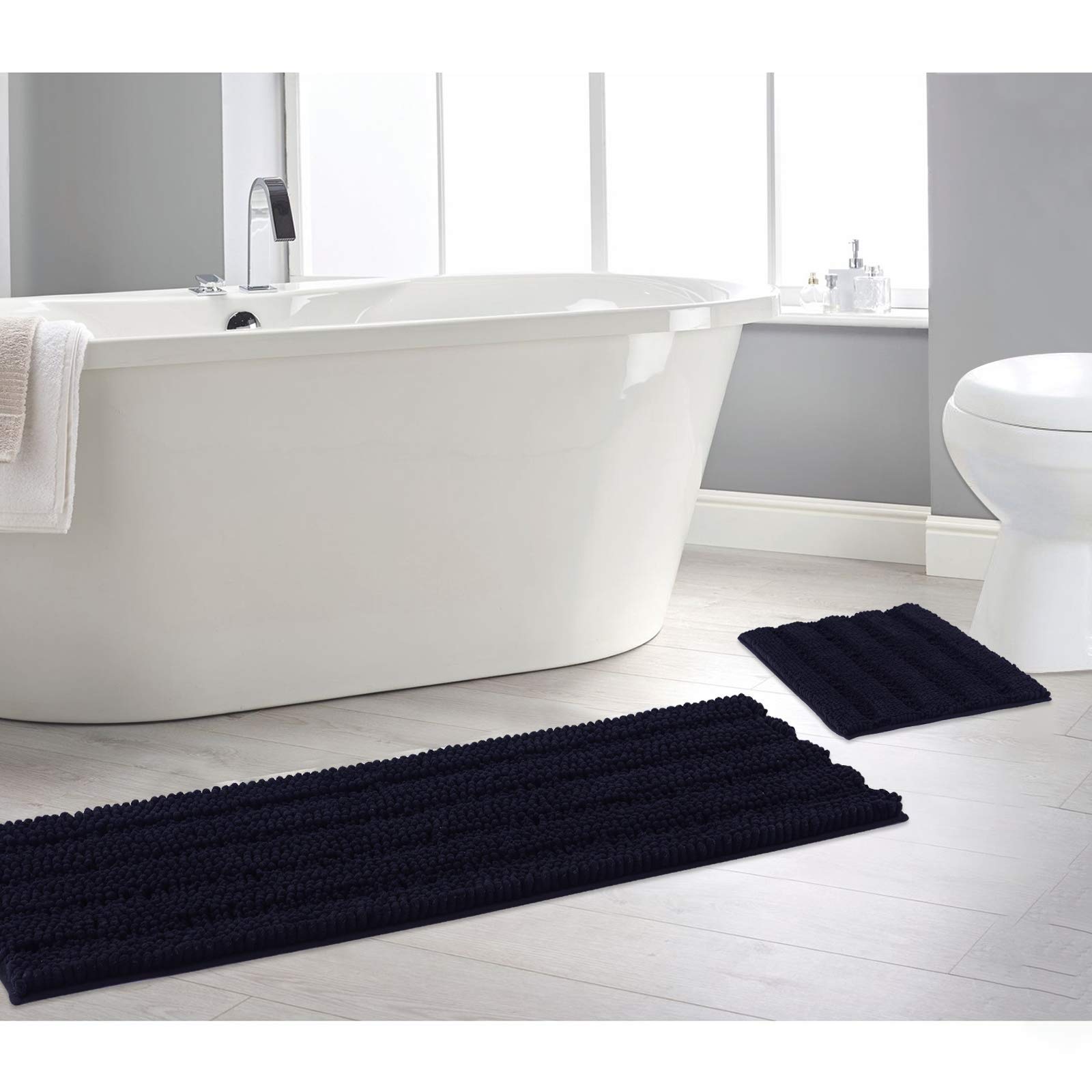 Foto 2 pulgar | Alfombrillas de Baño Nicetown Negro Antideslizantes - Venta Internacional