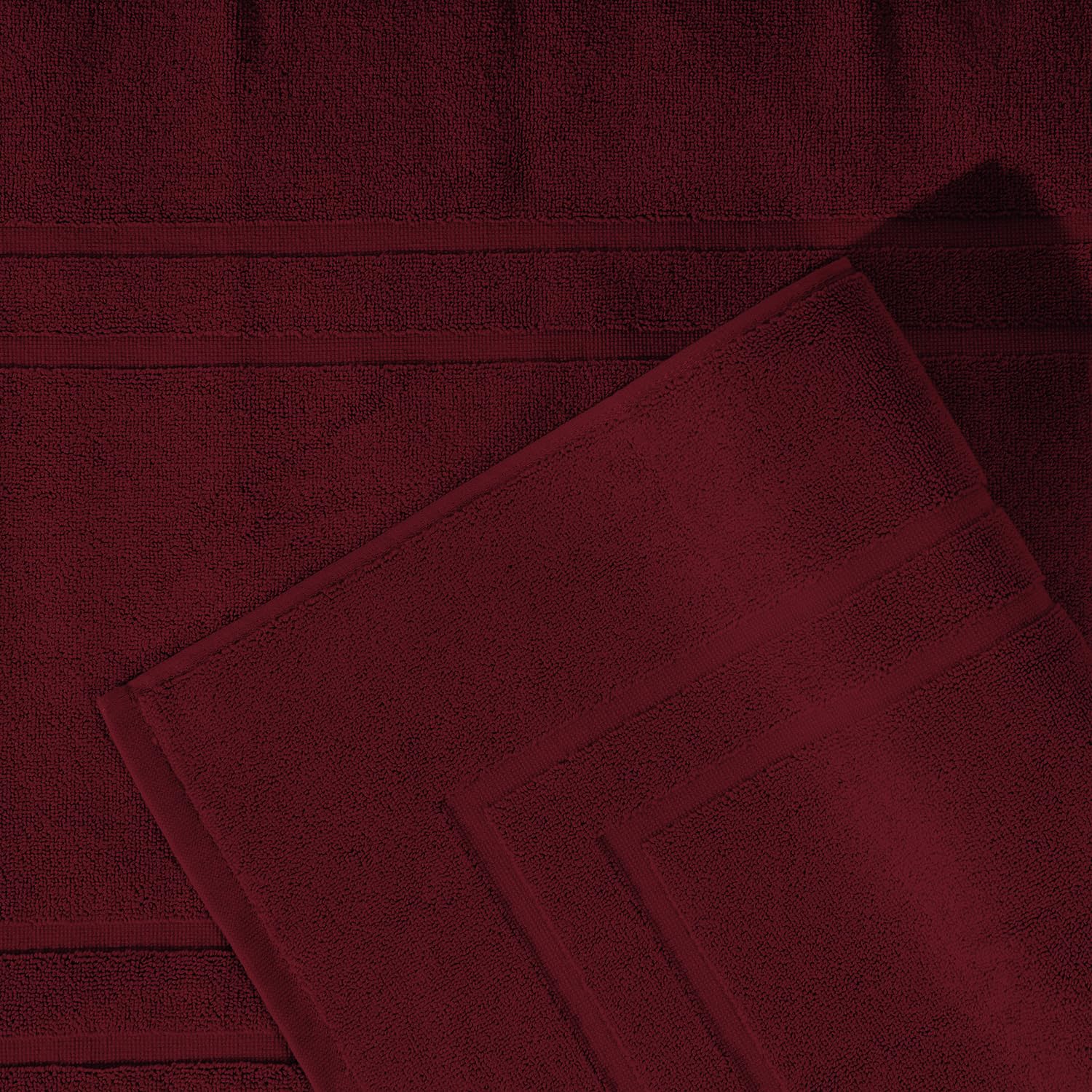 Foto 5 pulgar | Alfombrillas Feather & Stitch Algodón 2 Piezas Rojas - Venta Internacional