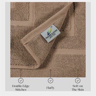Foto 4 | Alfombrilla de Baño Feather & Stitch 2 Piezas- Venta Internacional