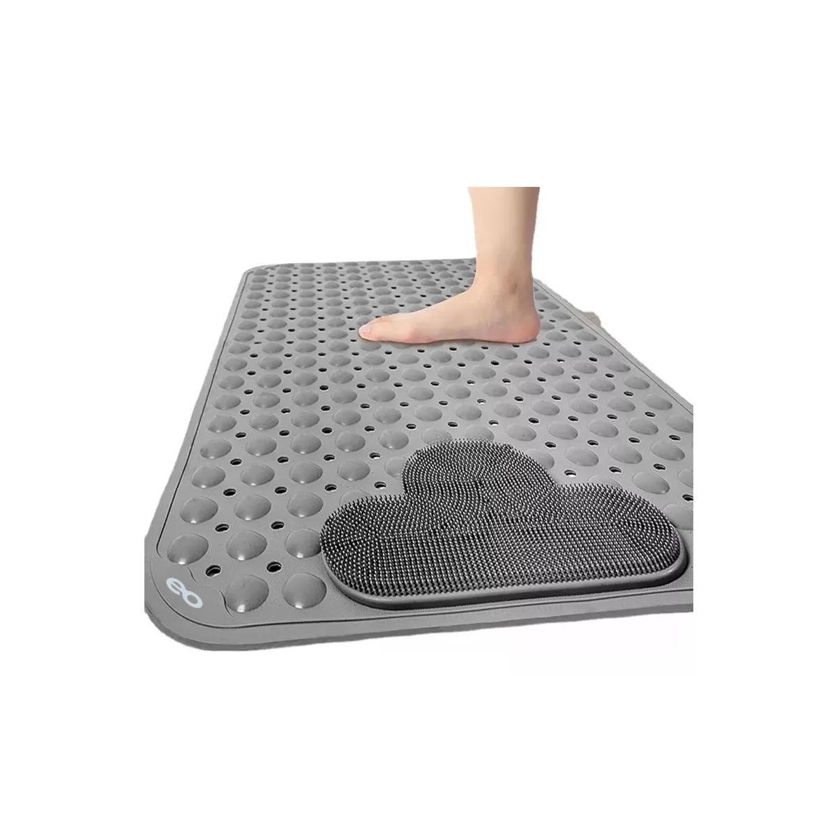 Foto 2 pulgar | Tapete Para Regadera, Para Baño Antiderrapente Con Ventosas Eo Safe Imports Esi-18851 Gris