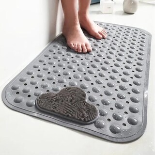 Foto 2 | Tapete Para Regadera, Para Baño Antiderrapente Con Ventosas Eo Safe Imports Esi-18851 Gris