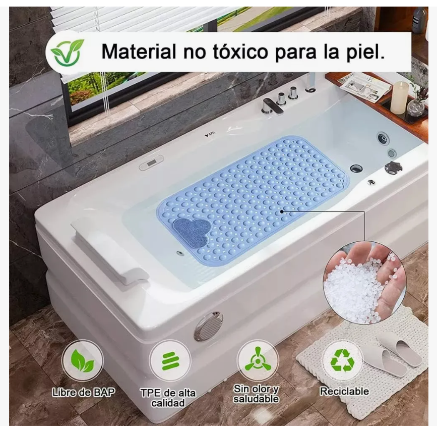 Foto 5 pulgar | Tapete para Baño Antiderrapante