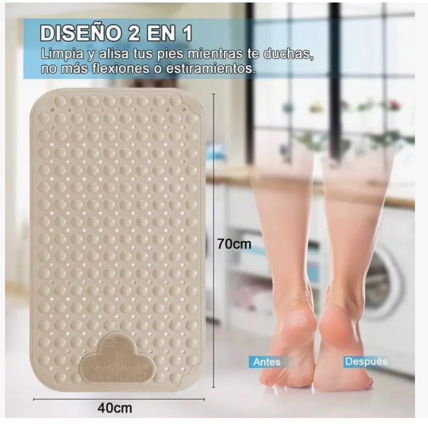 Foto 4 pulgar | Tapete para Baño Antiderrapante