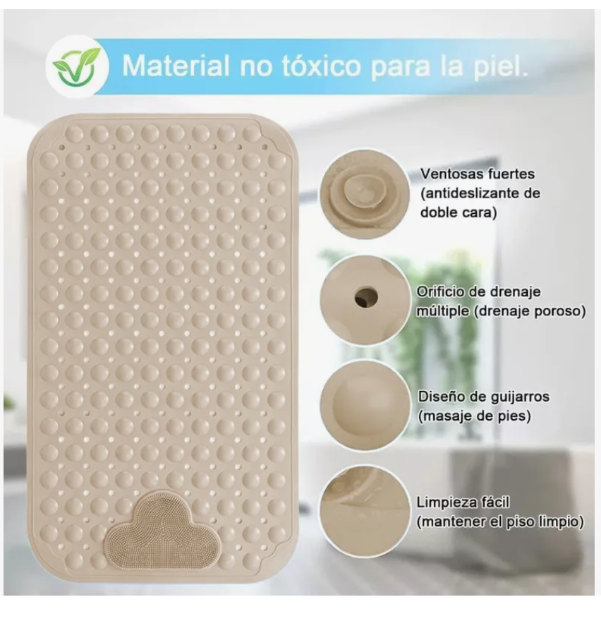 Foto 6 pulgar | Tapete para Baño Antiderrapante