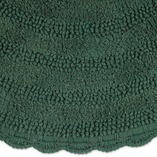 Foto 2 | Alfombra De Baño Dii Crochet Collection, Reversible, Redonda, 70 Cm, Color Verde - Venta Internacional.