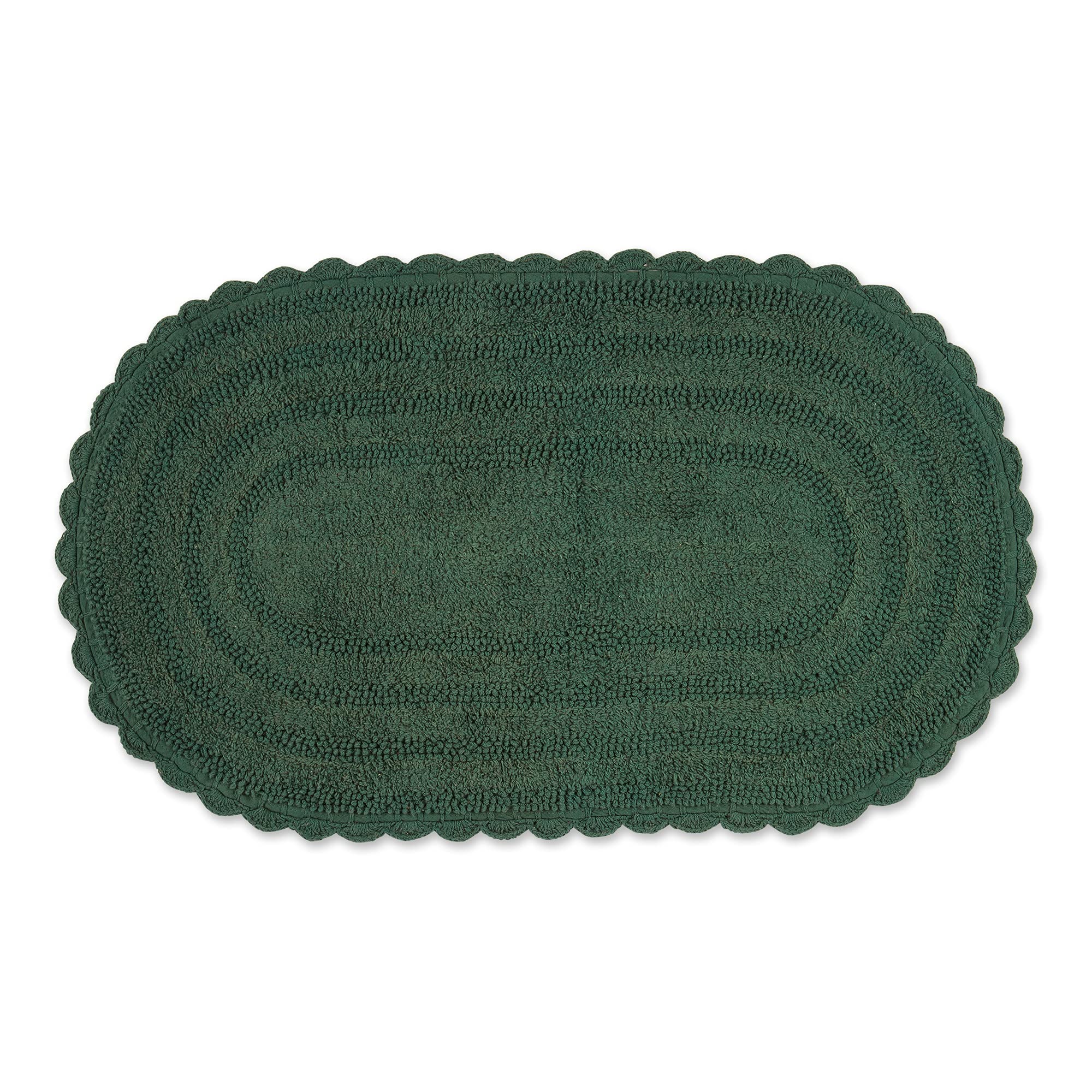 Foto 2 pulgar | Alfombra De Baño Dii Crochet Collection Reversible, Grande, Ovalada, Verde - Venta Internacional.