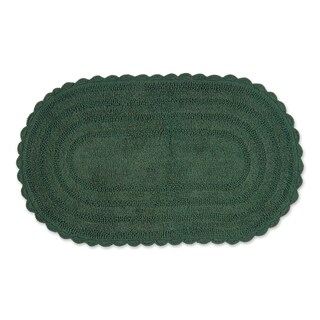 Foto 1 | Alfombra De Baño Dii Crochet Collection Reversible, Grande, Ovalada, Verde - Venta Internacional.