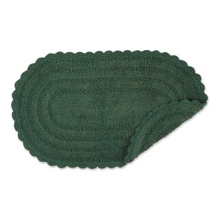 Foto 2 | Alfombra De Baño Dii Crochet Collection Reversible, Grande, Ovalada, Verde - Venta Internacional.