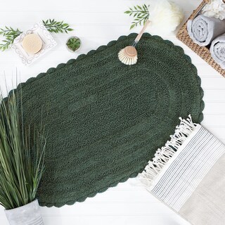 Foto 4 | Alfombra De Baño Dii Crochet Collection Reversible, Grande, Ovalada, Verde - Venta Internacional.