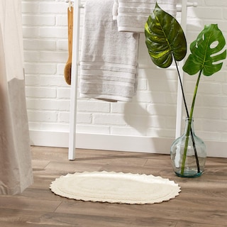 Foto 5 | Alfombra De Baño Dii Crochet Collection, Reversible, Pequeña, Ovalada, 43 X 61 Cm - Venta Internacional.