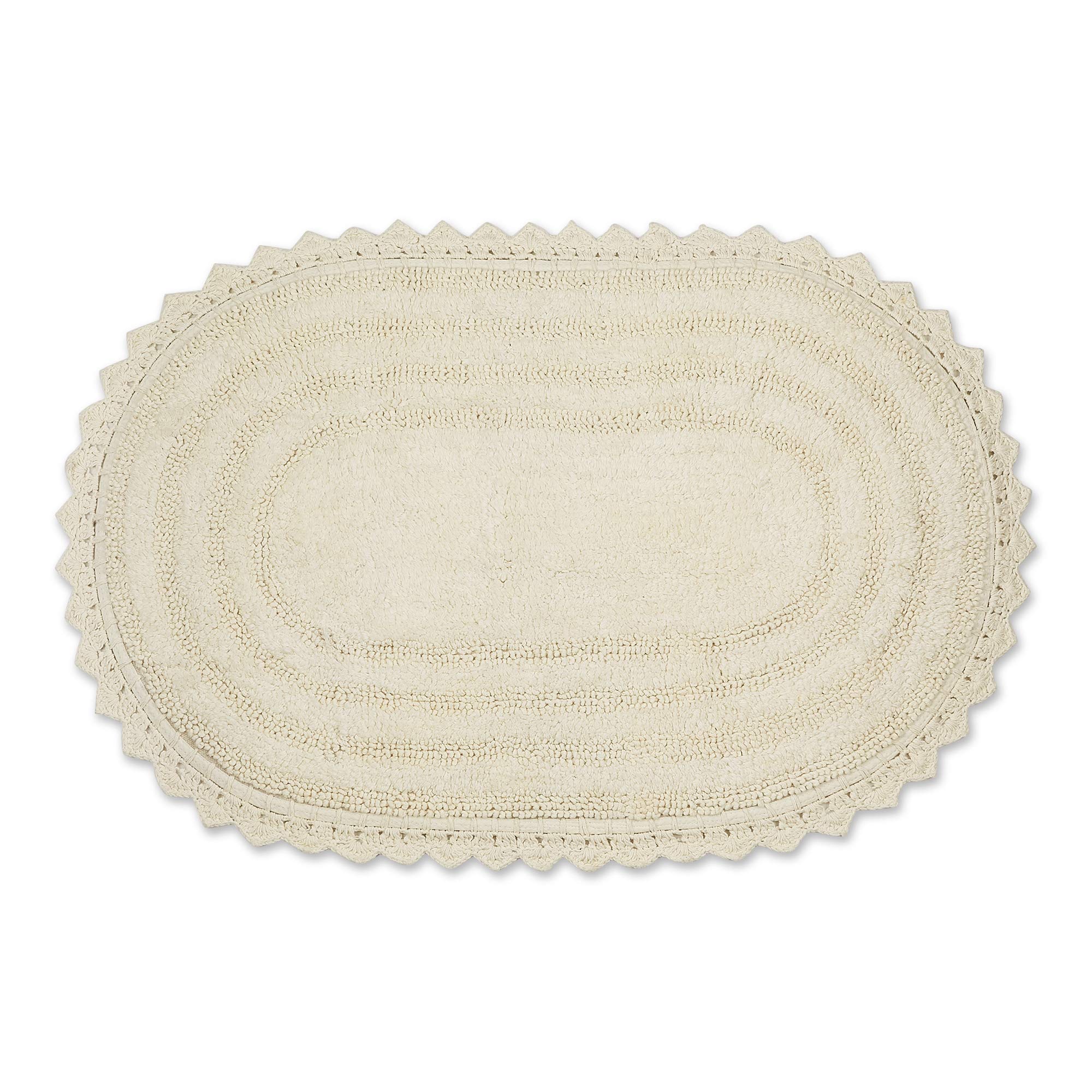 Foto 2 pulgar | Alfombra De Baño Dii Crochet Collection, Reversible, Ovalada, 21 X 34 Cm - Venta Internacional.