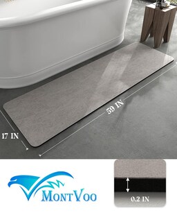Foto 7 | Tapete para Baño Montvoo Antideslizante - Venta Internacional