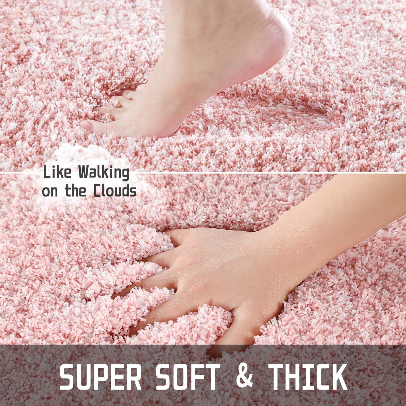 Foto 4 pulgar | Tapete para Baño Yimobra Rosa - Venta Internacional