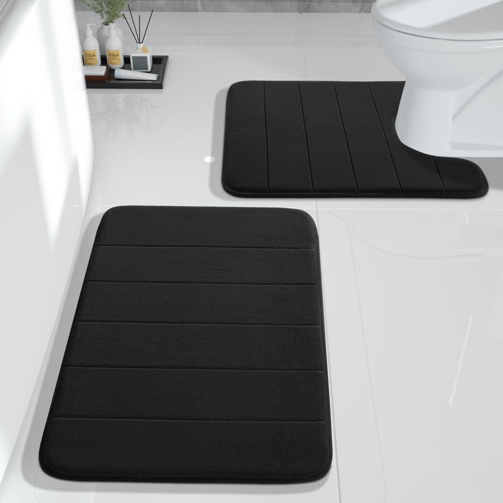 Foto 2 pulgar | Tapete para Baño Yimobra Negro 2 Piezas - Venta Internacional