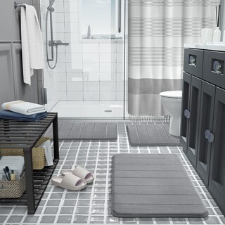 Foto 6 | Tapete para Baño Yimobra Gris-Venta Internacional