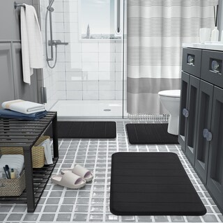 Foto 6 | Tapete para Baño Yimobra Negro-Venta Internacional