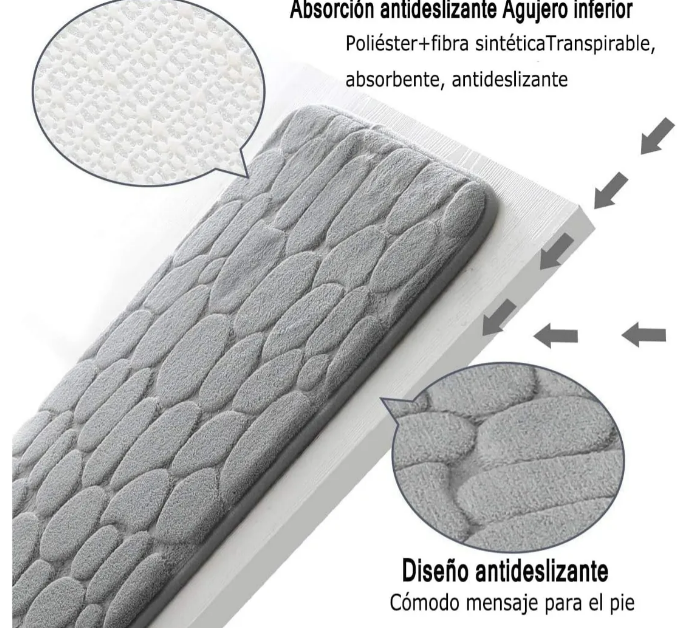 Foto 4 pulgar | Exclusivo Tapete Antideslizante Para Baño Xtellar - Absorción Ultra Rápida Y Suavidad Excepcional