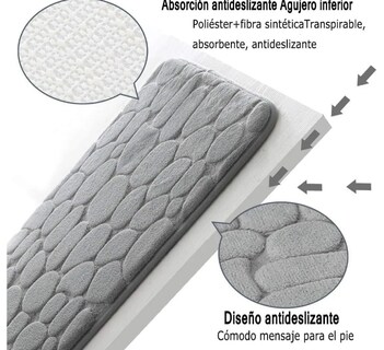 Foto 3 | Exclusivo Tapete Antideslizante Para Baño Xtellar - Absorción Ultra Rápida Y Suavidad Excepcional