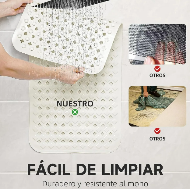 Foto 4 pulgar | Tapete De Baño Xtellar Premium Con Antideslizante Y Ventosas Para Seguridad Máxima