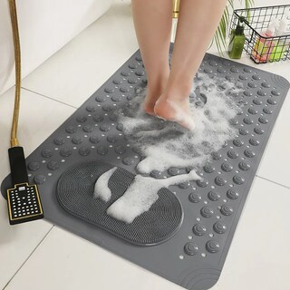 Foto 2 | Xtellar Lujo Y Seguridad En Tu Baño: Tapete Antiderrapante De Masaje Con Ventosas Potentes