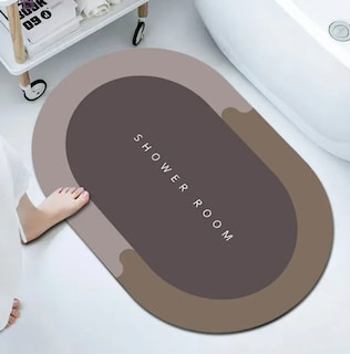 Foto 3 | Set De 2 Tapetes De Baño Antideslizantes Xtellar Elegante De Microfibra Ultra Suave Y Absorbente