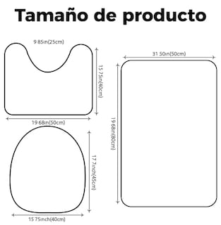 Foto 4 | Juego De Alfombras De Baño Xtellar