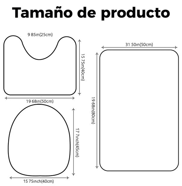 Foto 3 pulgar | Juego De Alfombras De Baño Xtellar