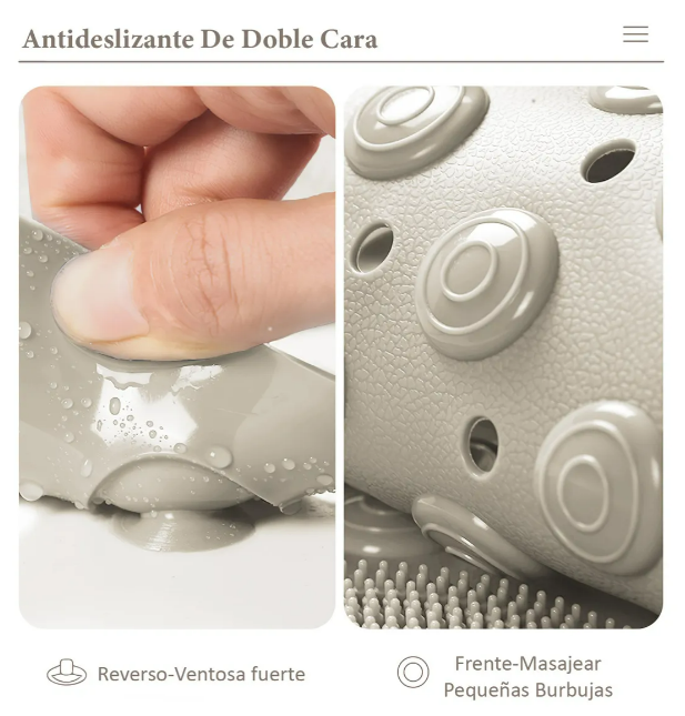 Foto 4 pulgar | Xtellar Lujo Y Seguridad En Tu Baño: Tapete Antiderrapante De Masaje Con Ventosas Potentes