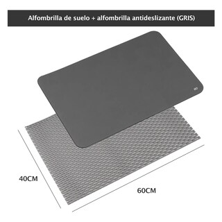 Foto 3 | Par Tapete Baño De Piedra De Diatomeas Secado Ultra Rápido Eo Safe Imports Esi-18869 Gris