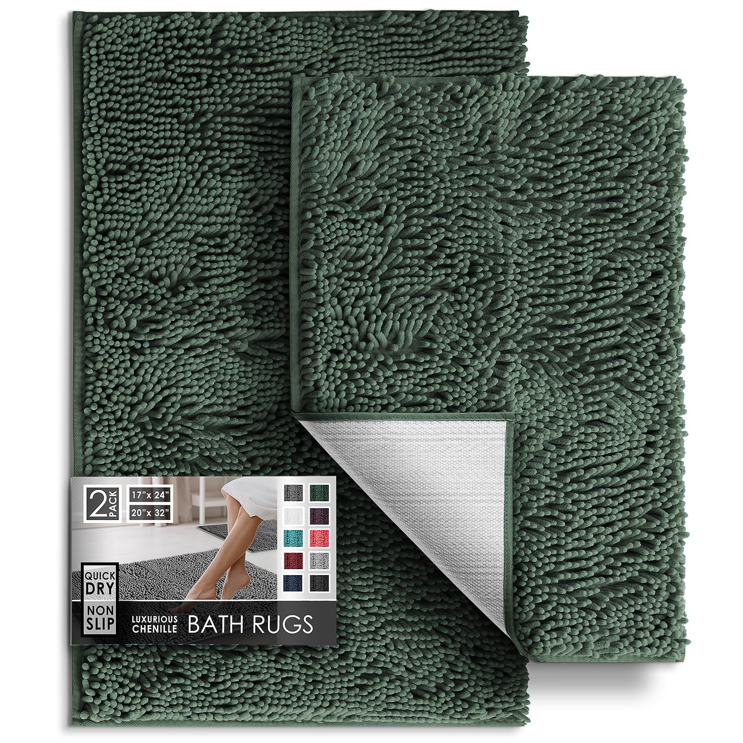 Foto 2 pulgar | Tapetes para Baño Antideslizantes Hunter Hearth & Harbor 2 Piezas - Venta Internacional