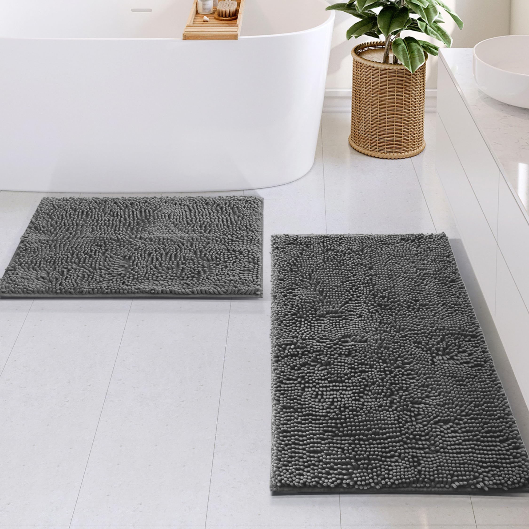 Foto 2 | Tapetes para Baño Antideslizante Hearth & Harbor 2 Piezas - Venta Internacional