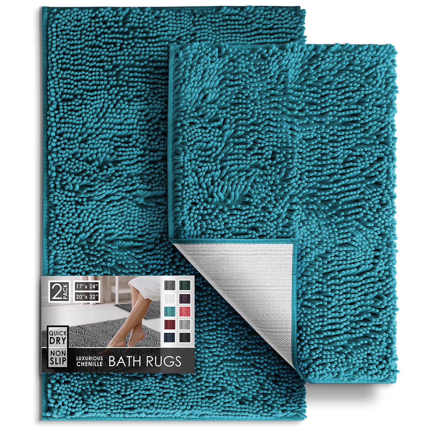 Tapetes para Baño Azul Hearth & Harbor 2 Piezas - Venta Internacional