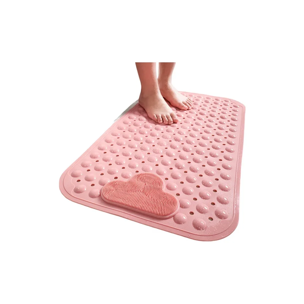 Foto 3 pulgar | ''2p Tapete Para Baño  Lab.g Antiderrapente Para Regadera Con Ventosa Rosa ''
