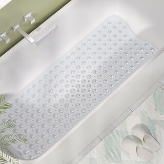 Foto 3 | Alfombrilla De Ducha Amazerbath Antideslizante Con Ventosas 100 X 40 Cm Transparente - Venta Internacional.