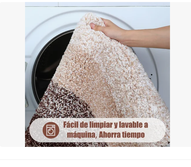 Foto 5 pulgar | Tapete Baño Antideslizante Absorbente Suave Alfombra De Baño