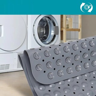 Foto 3 | Tapete De Baño Antiderrapente Para Regadera Con Ventosas Eo Safe Imports Esi-21263 Gris