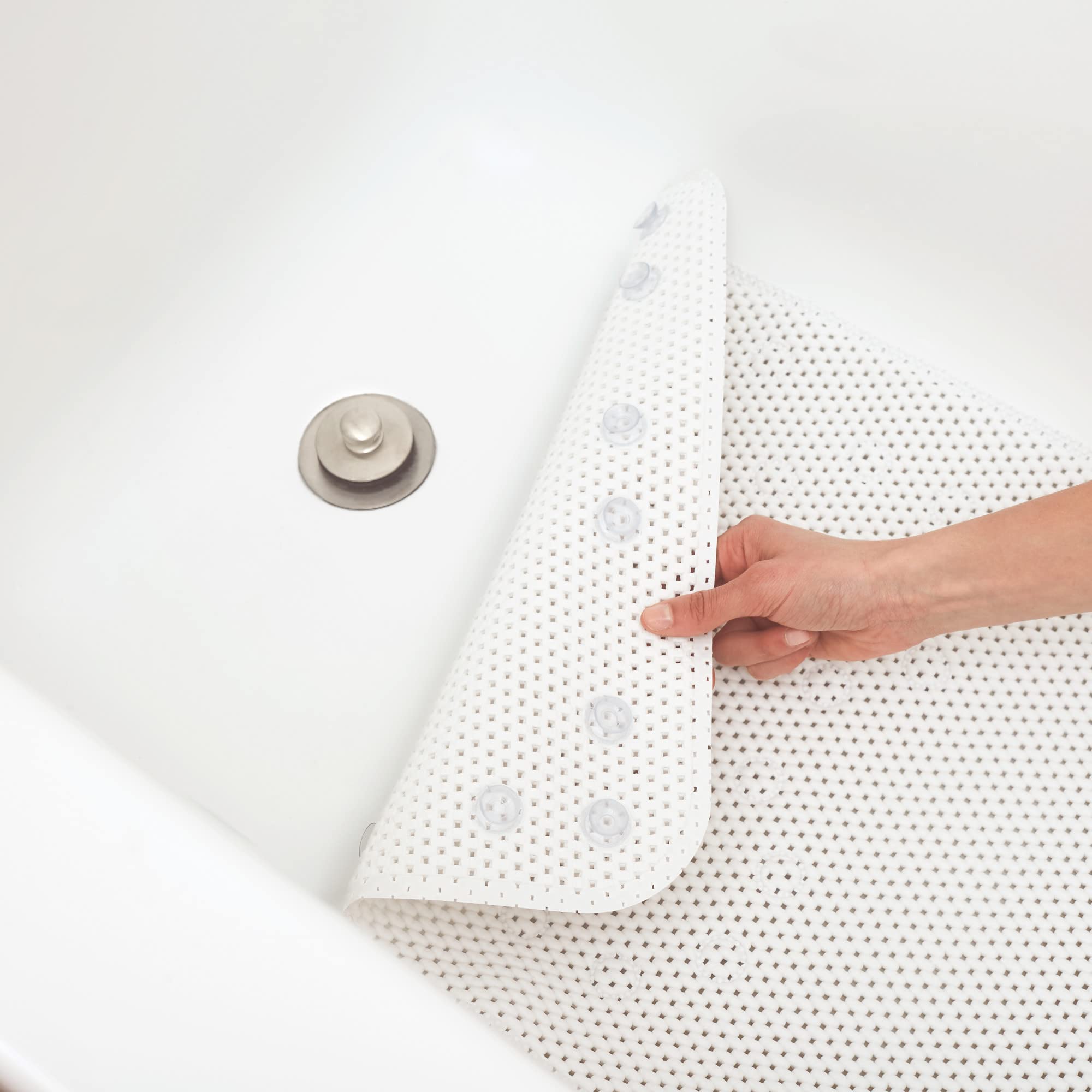 Foto 8 pulgar | Alfombrilla De Ducha Duck Brand Softex  Lavable A Máquina  53 X 53 Cm  Color Blanco - Venta Internacional.
