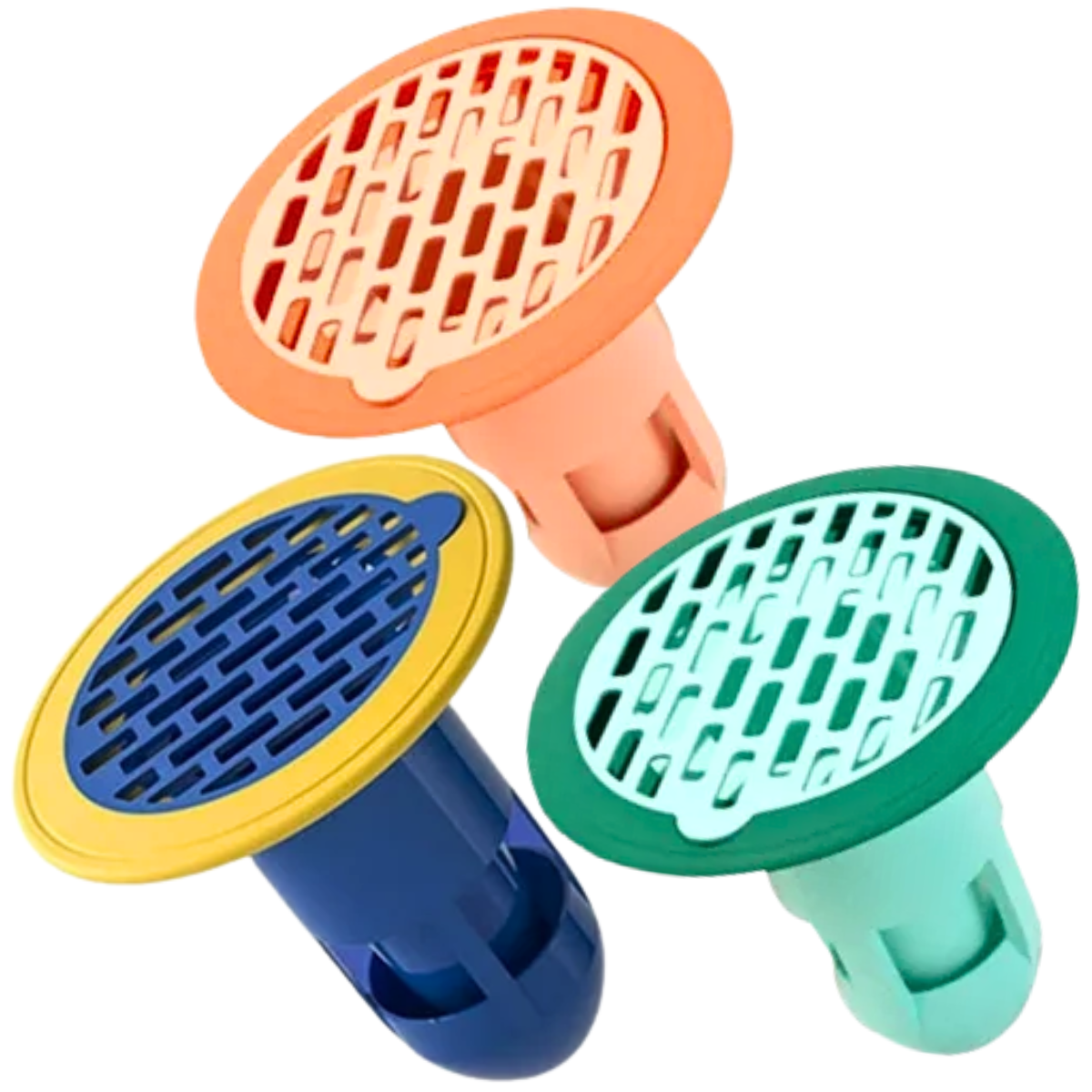 Set 3 Coladera Baño Válvula Elimina Malos Olores Rejilla