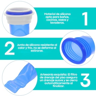 Foto 7 | 4 Válvula Anti Olores E Insectos Filtro Suelo Drenaje Tapón
