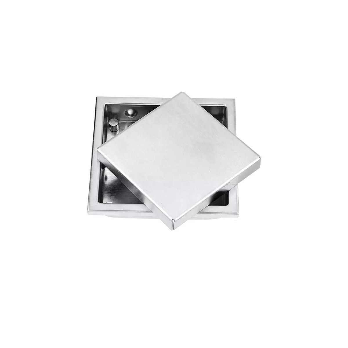 Desagüe de Acero Inoxidable Invisible Coladera Eo Safe Imports Esi-18187 Plateado