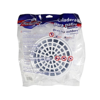 Foto 3 | Coladera Para Patio Blanca, Con Check Anti-olores Jumbo